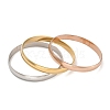 Fashion 304 Stainless Steel Bangle Sets BJEW-L664-019-02-1