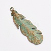 Tibetan Style Alloy Pendants X-PALLOY-F187-43ABG-2