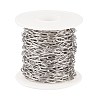 Tarnish Resistant 304 Stainless Steel Paperclip Chains CHS-F010-01D-P-3