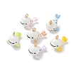 Alloy Enamel Pendants ENAM-F156-09G-1