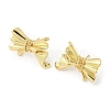 Bowknot Rack Plating Brass Stud Earrings EJEW-F331-31G-1