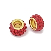 Alloy Rhinestone Clay Pave Beads ALRI-D300-04G-16-2