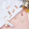 150Pcs 6 Styles Polyester Rectangle Clothing Label DIY-CY0003-85-4