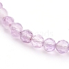 Faceted Natural Amethyst Beaded Bracelets for Women BJEW-JB05928-03-2