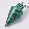 Synthetic Malachite Keychain KEYC-P041-A05-3