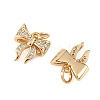 SHEGRACE Brass Micro Pave Clear Cubic Zirconia Charms XGRQ4N070-736G-2