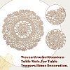 Handmade Cotton Lace Cup Coasters AJEW-GF0008-84B-6