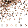 2400Pcs 6 Colors Electroplated CCB Plastic Spacer Beads FIND-HY0001-92-1