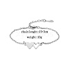 Fashionable stainless steel bracelet for daily wear CO3963-1-1