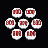 Halloween Printed Natural Wood Beads WOOD-T021-101-1