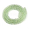 Electroplate Transparent Glass Beads Strands GLAA-T032-T4mm-AB17-2