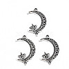 Tibetan Style Alloy Connector Charms TIBE-N011-049-1