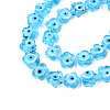 Handmade Evil Eye Lampwork Beads Strands LAMP-N029-008C-3