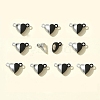 10 Sets Alloy Heart Magnetic Clasps FIND-FS0003-25-7