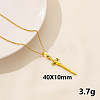 Vintage Stainless Steel Sword Pendant Necklaces for Women QX2053-12-1
