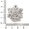 Snowflake Rotatable Brooches for Women JEWB-B023-01P-4