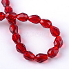 Transparent Glass Bead Strands X-GLAA-R024-6x8mm-03-3