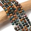 Natural Ocean Jasper Beads Strands G-F668-26-6mm-1