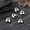 Letter Slider Beads for Watch Band Bracelet Making ALRI-O012-A-NR-4