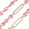 304 Stainless Steel Enamel Figaro Chains CHS-U003-02G-10-1