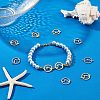 12Pcs 2 Colors 201 Stainless Steel Connector Charms STAS-UN0036-95-2