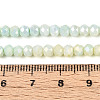 Anti-Tarnish Electroplate Rondelle Glass Beads Strands EGLA-T021-4mm-17-05-4