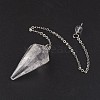 Natural Quartz Crystal Hexagonal Pointed Dowsing Pendulums X-G-G956-D10-FF-2