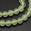 Natural New Jade Round Beads Strands G-L348-01-8mm-1