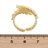 Rack Plating Brass Micro Pave Clear Cubic Zirconia Cuff Rings for Women RJEW-M028-56G-3