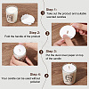 120 Sheets 4 Style Paper Candle Dust Covers for Candle Cups DIY-FG0004-68-3