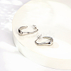304 Stainless Steel Twist Oval Stud Earrings IT7709-2-2