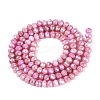 Anti-Tarnish Dyed Rondelle Glass Beads Strands LS-EGLA-T021-3mm-17-14-2
