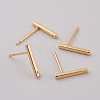 Brass Stud Earring Findings X-KK-S345-252G-2