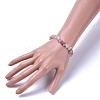 Natural Mixed Stone Chip Stretch Bracelets BJEW-JB04490-4