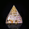 Orgonite Pyramid Resin Display Decorations G-PW0005-05O-1