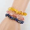 7Pcs 7 Styles Chip Natural & Synthetic Gemstone Beaded Stretch Bracelets Sets BJEW-SZ0001-39-8