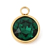 Birthstone Theme May 304 Stainless Steel Pendants STAS-K239-01G-A05-1