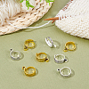 CHGCRAFT 8Pcs 2 Colors Alloy Wrap Cuff Ring AJEW-CA0002-84-4