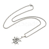 Alloy Pendant Necklace NJEW-B103-01AS-02-2