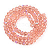 Electroplate Glass Beads Strands LS-EGLA-A034-T10mm-L24-3