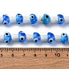 Handmade Evil Eye Lampwork Beads Strands LAMP-S069-01A-05-2