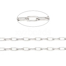 Tarnish Resistant 304 Stainless Steel Paperclip Chains CHS-F010-01A-P-01