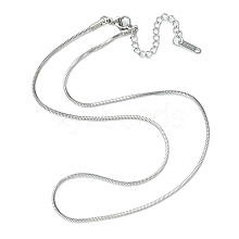 Ion Plating(IP) 304 Stainless Steel Snake Chain Necklace for Men Women NJEW-YW0001-10