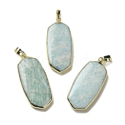 Natural Amazonite Pendants G-A099-01G-02-1