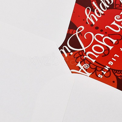 Rectangle Diwali Day Paper Greeting Card DIY-NH0010-01B-1