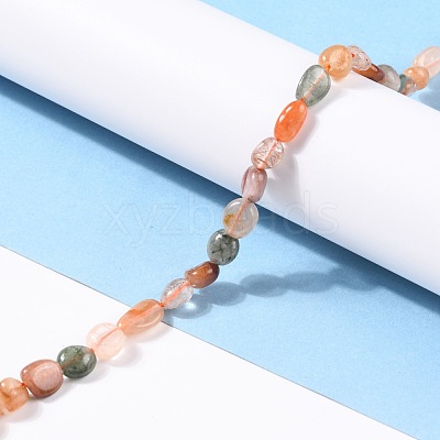 Natural Rutilated Quartz Beads Strands G-G018-06-1