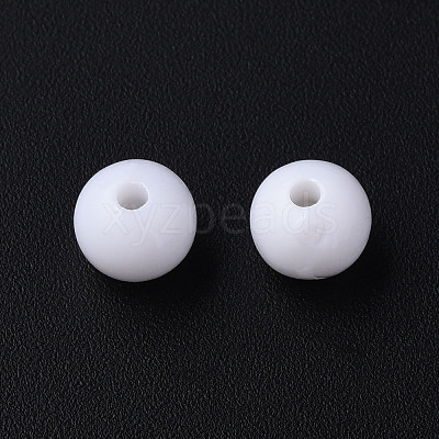 Opaque Acrylic Beads X-MACR-S370-C8mm-01-1