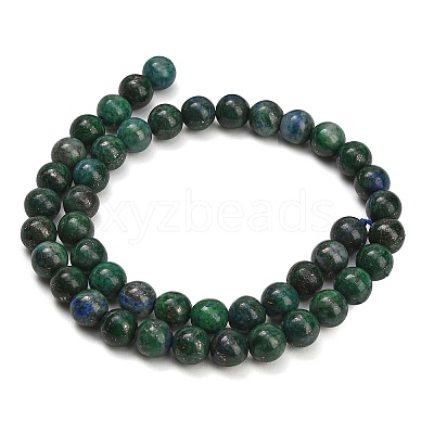 Natural Chrysocolla and Lapis Lazuli Beads Strands GG-CBA7BB7-A04-8mm-1
