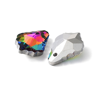 AB Color Plated Electroplate Glass Pendants EGLA-O003-06C-07-1