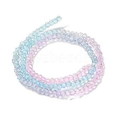 Transparent Painted Glass Beads Strands DGLA-A034-T2mm-A22-1